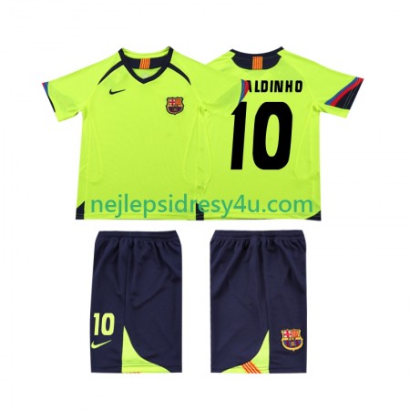 Fotbalový Dres FC Barcelona RONALDINHO 10 2006 Retro Dětské Venkovní 2005